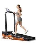 12% Incline Walking Pad Treadmill, Under Desk Treadmills for Home