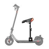eaizybuk Ergonomic Electric Scooter Seat Attachment, Height Adjustable Seat for Electric Scooter, Comfortable PU Cushion & Aluminum Rod, Fits 5.5"-6" Xiaomi1S, Xiaomi Pro