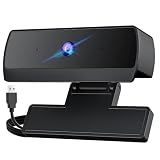 1080P HD Webcam with Microphone, Streaming Computer Camera for Laptop PC