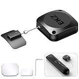 EKZ 8ft Retractable Remote Control Cable Tether Lock - Anti-Loss Security Lanyard with Adjustable Locking Leash Length Clasp for Game Controllers, Tablets, Home, Office, Showroom – 1 Pack