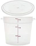 CAMBRO RFS6PP190 Camwear 6-Quart Round Food Storage Container with Lid