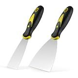 Smafixt Putty Knife Set, 2" 4" Paint Scraper & Spackle Knife