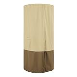 Classic Accessories Veranda Water-Resistant 32 Inch Round Stand-Up Patio Heater With Table Cover, Outdoor Table Cover