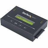 StarTech.com 1:1 Standalone Hard Drive Duplicator & Eraser, SATA HDD / SSD Disk Cloner / Copier / Wiper / Sanitizer, Cloning / Recovery Tool, LCD Display, TAA Compliant, OS Independent (SATDUP11)