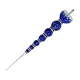 The Sweetest Place Crystal Rhinestone Decorating Scriber Tool, Sugar Craft Needle for Cake and Cookie Icing, 5 Colors Blue, Pink, Black, Red, Green (Blue)