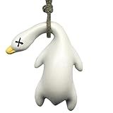 Zeoyoez Creative Cartoon Duck Pendant | Color-Changing Design | White Indoors, Turns 'Roast Duck Color' Under Sunlight | UV Sunscreen Detection Tool | Perfect for Outdoor Activities & Travel