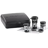 Celestron AstroMaster 8-Piece Eyepiece & Filter Accessory Kit - Includes Two 1.25” Eyepieces, 2X Barlow Lens, Three Filters, Cleaning Cloth and Hard Case Black