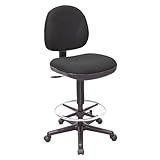 Lorell Pneumatic Adjustable Multi-Task Stool, Black