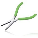 LEONTOOL Flat Nose Pliers for Jewelry Making Smooth Jaw 5 Inches Flat Nose Duck Billed Pliers Small Plier Jewelry Making Supplies for Wire Bending Warpping Shaping