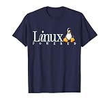 Linux Os T-Shirt Powered by Linux Penguin Tee-Shirt T-Shirt