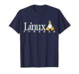 Linux Os T-Shirt Powered by Linux Penguin Tee-Shirt T-Shirt