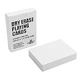 Apostrophe Games Dry Erase Blank Playing Cards w/Box, Poker Size - 2.5" x 3.5", 45 Reusable Cards, Flashcards, Board Game & Note Cards