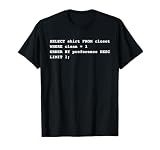 Funny Database SQL Query SELECT SHIRT FROM CLOSET T-Shirt T-Shirt
