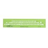 Pacific Arc Modern Bold Lettering Template Guide, with 1/8 to 1/4 Inch Letters