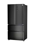 Commercial Cool 18.9 Cu. Ft. French Door Refrigerator, 33 Inch Wide Refrigerator with 2 Bottom Mount Freezer Drawers, Frost Free, LED Lighting, Digital Temperature Control, CCRF1890KB, Black