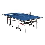 STIGA Advantage Series Indoor Ping Pong Table - 13, 15, 18, and 25mm Tabletops - Quickplay 10 Minute Assembly - Playback Mode - Recreational- to Tournament-Level, Blue Black