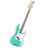 Fender Squier Debut Series Precision Bass Guitar, Beginner Guitar, 2-Year Warranty, Includes Free Lessons, Sea Foam Green with Satin Urethane Finish