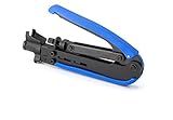 THE CIMPLE CO Coaxial Compression Tool - RG59, RG6, RG7, and RG11 Compression for F81 / RF Connectors - Adjustable length and type, for almost all connectors manufactured