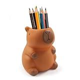 Geluode Capybara Pencil Holder, Animal Design Desk Organizer Stationery Pen Holder, Cute and Functional Office Decor, Gift for Capybara Lovers Students