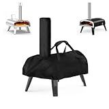 Hengme Pizza Oven Cover for Big Horn and for Aidpiza 12'' Wood Pellet Pizza Oven, Heavy Duty Outdoor Gas Pizza Grill Cover Accessories Waterproof Portable Carry Big Horn Pizza Ovens Cover