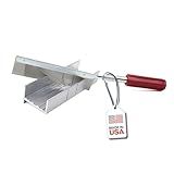 Excel Blades 6-Inch Metal Mitre Box Set – Aluminum & Steel Precision Cutting Tool with K5 Handle & Razor Pull Saw for Wood, Plastic & Soft Metals – 45° & 90° Cutting Angles, Made in USA