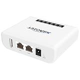 Xiiaozet Wireless Print Server, Share a Printer to Multiple Computer with 1 Port USB2.0 Wide Compatibility Convert Printer to Wirelesss Support Ethernet WiFi Connect Network LK100W.