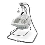 Graco DuetConnect LX Portable Baby Swing and Bouncer, Multi-Direction Baby Bouncer Seat, Multiple Swing Speeds, Great Gift for New Parents, Redmond