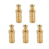 The Door Bull Brass Pool Cover Anchors for Concrete & Pavers Deck, Universal Size Fits 3/4" Hole, Ideal for Inground Pool Safety Covers, Durable & Easy to Install (5 Pack)