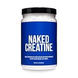 NAKED Pure Micronized Creatine Monohydrate Powder - NSF Certified, Unflavored, 500g, 1.1lb Bulk - Vegan, Non-GMO, Gluten-Free, Soy-Free, No Fillers, Supports Muscle Growth & Strength - 100 Servings
