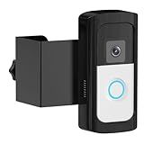 Anti-Theft Ring/Camera Video Doorbell Mount, Doorbell Bracket No Drilling Compatible with Ring Doorbell (2024 Release)/ Battery Doorbell Plus/Pro for Houses, Apartments, Rentals (Black)