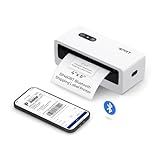 iDPRT Shipping Label Printer 4x6 Bluetooth Thermal Label Printer for Small Business and Shipping Package, Support Android, iPhone, Windows, macOS, Widely Used for Amazon, Shopify, Ebay, White