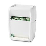 YouCopia SinkSuite Bag & Pod Dispenser, Standing Garbage Bag and Dishwasher Pod Organizer with Removable Lids for Storage, Speckled White