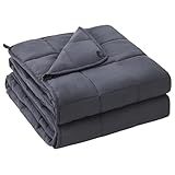 yescool Weighted Blanket for Adults (20 lbs, 60” x 80”, Grey) Cooling Heavy Blanket for Sleeping Perfect for 190-210 lbs, Queen Size Breathable Blanket with Premium Glass Bead, Machine Washable