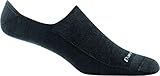 Darn Tough Vermont Men's Topless Solid No Show Hidden Lightweight Lifestyle Sock (Style 6055) - Black, Large