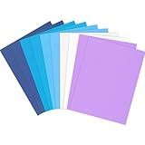 AnyDesign 50 Sheet Assorted Winter Wonderland Christmas Card Stock Paper Blue Purple White Colored Scrapbook Paper for DIY Card Making Winter Christmas Frozen Party School Home Supplies, 8.5 x 11 Inch