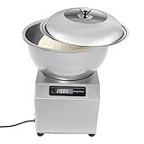JDCEREN Commercial Dough Mixer 18LBS, 1500W Electric Spiral Dough Kneading Machine with Bowl, Lid & Timer, Stainless Steel Dough Mixer for Bakery, Pizzeria & Restaurant