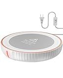 HouseGem Large Candle Warmer Plate - Coffee Cup Mug Warmer for Desk, Candle Melter, Electric Mug Heater for Beverages, Milk & Tea, Coffee Accessories Ideal Gifts Keep Cup Warm (White)