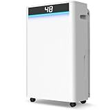 5500 Sq.Ft Dehumidifier, KeepGlad Dehumidifier Max 98 Pint/D, Dehumidifiers for Home with Drain Hose, Smart Compressor with Intelligent Humidistat, Three Modes, for Basement, Bedroom, Bathroom
