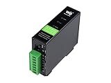 waveshare RS232/485/422 to RJ45 Ethernet Converter, TCP/IP to Serial, Modbus Gateway Support, Industrial Isolated Rail-Mount RS232/485/422 Serial Server with POE Function, Multi Communication Modes