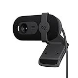 Logitech Brio 101 Full HD 1080p Webcam for Streaming and Meetings - Black | 1080p with auto-light correction, built-in mic, privacy shutter, USB-A, compatible with Teams, Google Meet, Zoom and more
