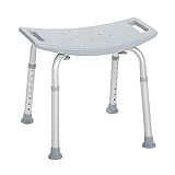 Drive Medical RTL12203KDR Shower Chair, Adjustable Stool with Suction Feet, Seat for Tub, Bathroom Bench Bath Chair for Elderly and Disabled, 300 LB Weight Cap