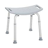 Drive Medical RTL12203KDR Shower Chair, Adjustable Stool with Suction Feet, Seat for Tub, Bathroom Bench Bath Chair for Elderly and Disabled, 300 LB Weight Cap