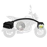 AMHTDOL OBD2 Adapter Fit for Delphi 6pin for Benelli 6pin to 16pin Motorcycle Diagnostic Cable,6 Pin Connector Compatible with Delphi and Bosch Motorbike ECU,Work with Obdii Scanner Tool/Code Reader