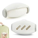 2 Pcs Reusable Lint Roller for Pet Hair, Portable Mini Lint Roller for Clothes, Washable Gel Lints Remover Tool Extra Sticky Cleaner for Clothes Sofas Hair Debris Dust (Color:White)