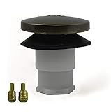 Universal Toe Touch (Tip Toe, Foot Actuated) Bath Tub/Bathtub Drain Stopper Includes 3/8" and 5/16" Fittings