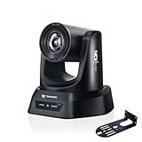 TONGVEO 4K NDI PTZ Camera AI Auto-Tracking 20X Optical Zoom HDMI IP Live Streaming SDI USB3.0 PoE LAN Supports for Church Worship Event Video Conference YouTube OBS vMix Zoom Teams and More