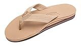 Rainbow Sandals Men's Premier Leather Double Layer with Arch Wide Strap, Sierra Brown, Small / 7.5/8.5 D(M) US