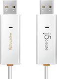 j5create Data, Keyboard, and Mouse Sharing/Transfer USB Cable Transfer Data Between Mac and Windows [Wormhole Switch] (JUC400)