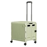 Heavy Duty Rolling Cart for Stairs：Collapsible Utility Crate with Wheels & Handle Foldable Tote Box for Toolbox Trade Show Supplies Teachers TODAYGO Mobile Storage Cart with Lid