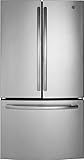 GE GNE27JYMFS 36" French Door Refrigerator with 27 cu. ft. Total Capacity Energy Star LED Lighting Internal Water Dispenser Spill-Proof Shelves in Fingerprint Resistant Stainless Steel